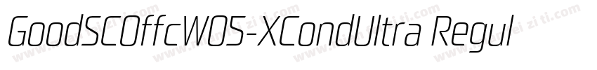 GoodSCOffcW05-XCondUltra Regular字体转换
